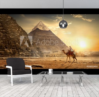 Picture of Nomad near pyramids